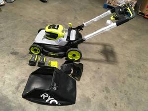 RYOBI  40V HP Brushless 21 in. Cordless Battery Walk Behind Dual-Blade Self-Propelled Mower with (2) 6.0 Ah Batteries & Charger Customer returns Review all pictures