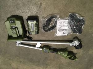 Green Machine  62V Cordless Battery 16in. String Trimmer Cut Swath Brushless Motor with Auto-wind spool and 2.5 Ah Battery and Charger Customer returns Review all pictures
