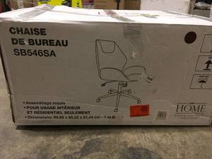OSP Home Furnishings  Chatsworth Saddle Faux Leather Office Chair with Chrome Base Open box Review all pictures