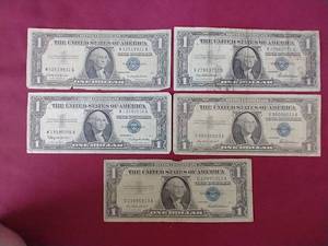 (5) Silver Certificate $1 Notes