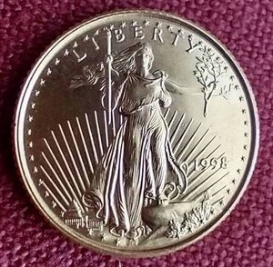 1998 110th Oz. $5 Gold Eagle