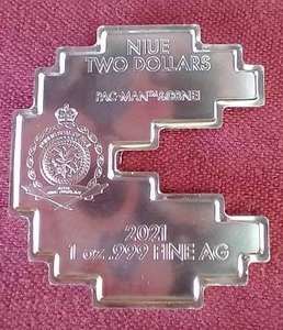 2021 Niue 1 Oz. Silver Pac-Man Coin