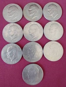 (10) Eisenhower Dollars