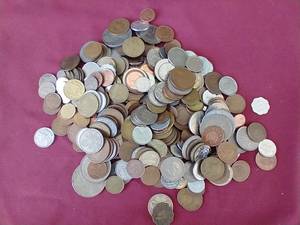 Huge 2.5 Lb. Bag of Foreign Coins
