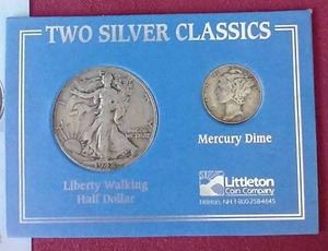 Two Silver Classics Coin Set - Half Dollar & Dime