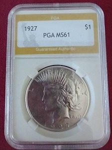 1927 Peace Dollar - PGA MS61