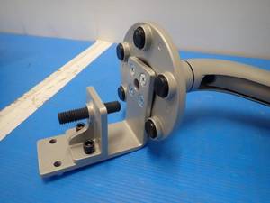 lot 52 image: Clamp-on LCD stand with articulating arm  includes monitor screws