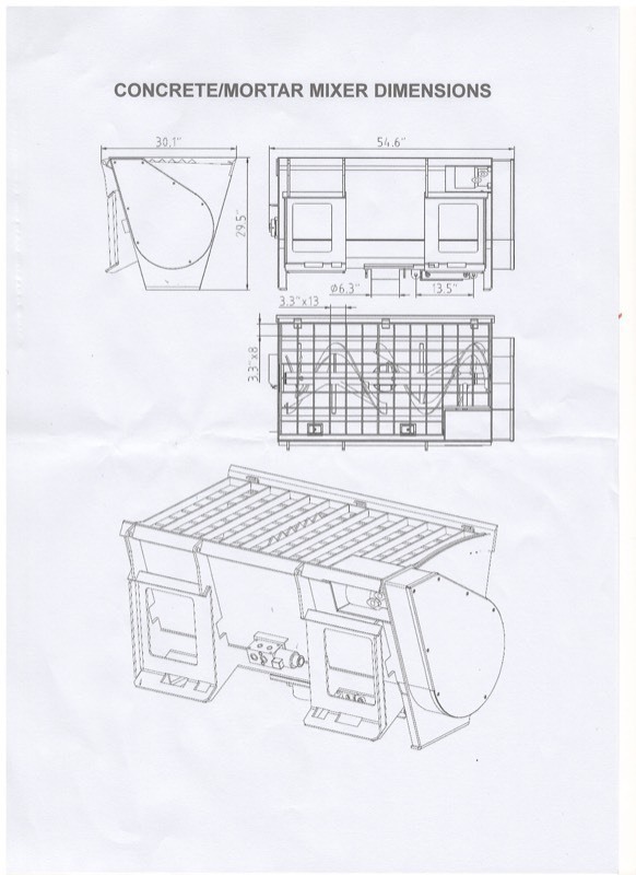 lot 62 image: Concrete Mixer Attachment