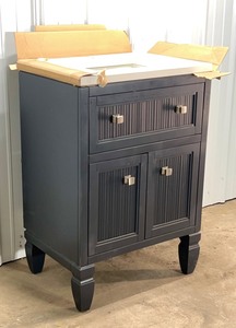 lot 369 image: Kohler Bathroom Vanity With Quartz Top