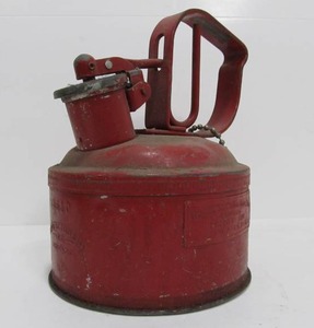 lot 30 image: Small Vintage 1930s era Industrial Steel Safety Can 