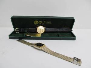 lot 37 image: 2 Different Like-New DUFONTE Mens Watches by Lucien Piccard