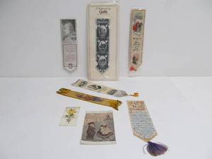 lot 56 image: Collection of Vintage & Antique Silk & Woven BookmarksRibbons