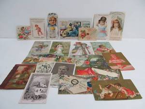 lot 63 image: Large Lot of Orig Antique Victorian Advertising Trade Cards #3