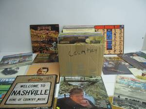 lot 110 image: Lot of Approx 65 Vintage Vinyl Records #4 - Country Music