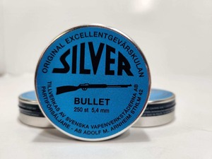 lot 208 image: 4 Brand New Tins of SILVER BULLET Air Rifle AmmoPellets