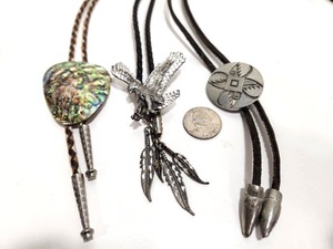 lot 202 image: Lot of 3 Southwestern Bolo Ties