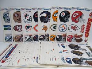 lot 135 image: Massive Lot of Vintage Retro 90s Wincraft NFL Football Window Clings
