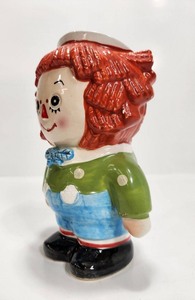 lot 225 image: Vintage 1960s FENTON Raggedy Andy Ceramic Coin Bank