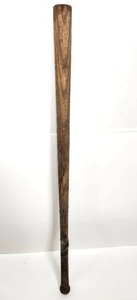 lot 249 image: Early Vintage 1950s Wooden Wiffle Ball Bat