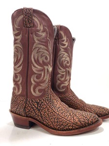 lot 257 image: Excellent Quality Leather JUSTIN Cowboy Boots - Mens Size 9.5D