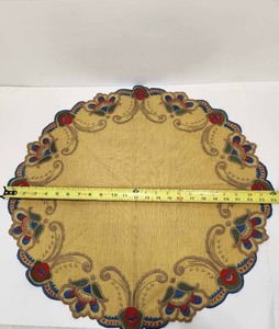 lot 261 image: Beautiful Antique Arts & Crafts or Mission Style Small Table Covering