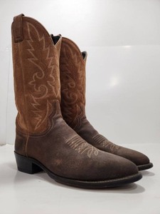lot 259 image: Excellent Quality Leather DAN POST Cowboy Boots - Mens Size 9.5D