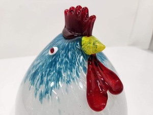 lot 268 image: Great Looking Hand Blown Art Glass Rooster