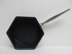 lot 350 image: EDGE Of BELGRAVIA Hexagon Shape Non-Stick Skillets W Erogonomic Grip 9  7