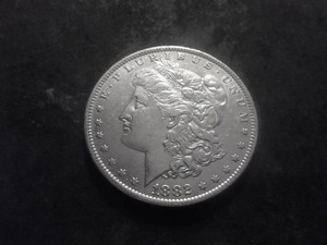 1882 O Morgan Silver Dollar