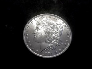 1884 O Morgan Silver Dollar