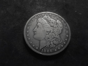 1886 O Morgan Silver Dollar