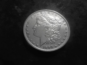 1890 O Morgan Silver Dollar