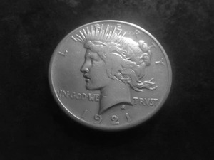 1921 Peace Silver Dollar