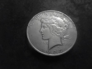 1927 D Peace Silver Dollar