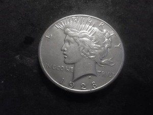 1928 Peace Silver Dollar