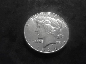 1934 Peace Silver Dollar