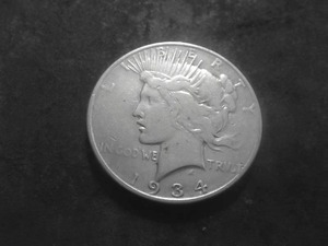 1934 D Peace Silver Dollar