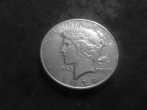 1934 S Peace Silver Dollar