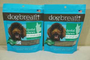 lot 40 image: 2 Packs Dog Breath Dental Chews for Dogs