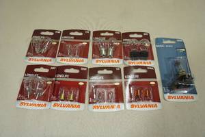 lot 53 image: Assorted Sylvania Lamps for Car