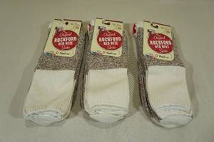lot 60 image: 6 Pairs Fox River Rockford Red Heel Socks -XL