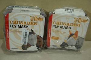 lot 99 image: 2 Cashel Crusader Fly Masks -Warmblood, Standard