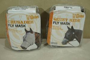 lot 100 image: 2 Cashel CrusaderQuiet Ride Fly Masks -Horse, Standard
