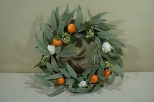 lot 128 image: Threshold Decorative Wreath -22 Diameter