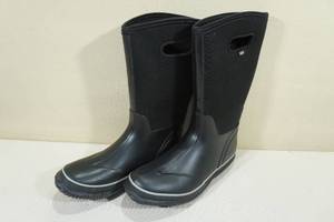 lot 135 image: WTW Mens Neoprene Rubber Rain Snow Boots -Size 11, Black