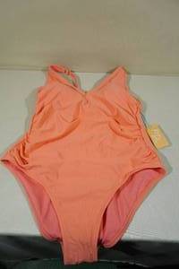 lot 202 image: Kona Sol Womens Swim Suit -Size 16W, Peach
