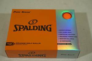 lot 219 image: Spalding 12 Pack Orange Distant Golf Balls