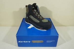 lot 34 image: Korkers Greenback Wading Boots -Mens Size 10