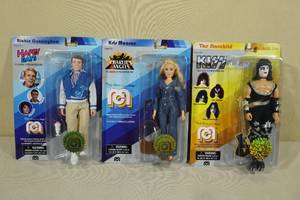 lot 103 image: 3 MEGO Limited Edition Action Figures -Happy Days, Charlies Angels, Kiss