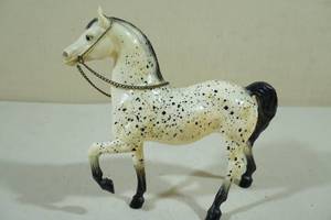 lot 117 image: Vintage Breyer Western Prancing Horse - Leopard Applaloosa